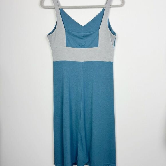 KUHL | Prima Knit A-Line Tank Dress Indian Teal & Gray Women’s Size Small - Picture 7 of 9